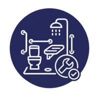 icone-plomberie-salle-de-bain.png Icône de plomberie avec tuyauterie, clé et goutte d’eau.