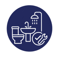 icone-plomberie-salle-de-bain.png Icône de plomberie avec tuyauterie, clé et goutte d’eau.